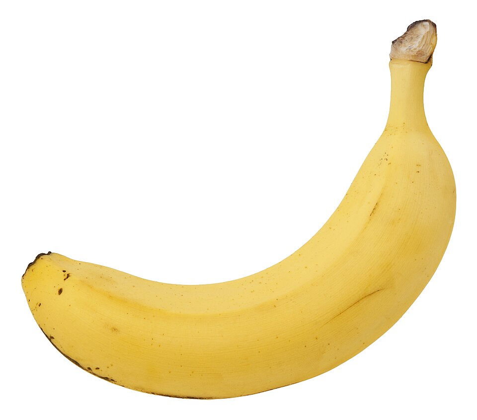 A yellow banana